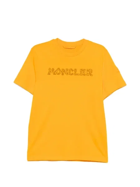 Tricou Moncler cu autograf portocaliu