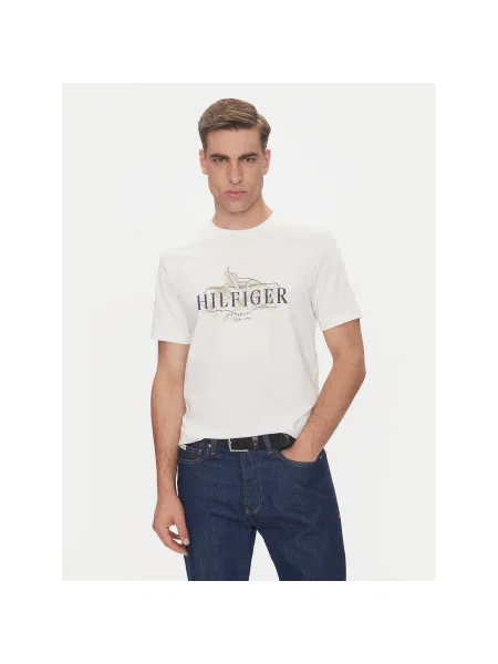 T-Shirt Tommy Hilfiger λευκό