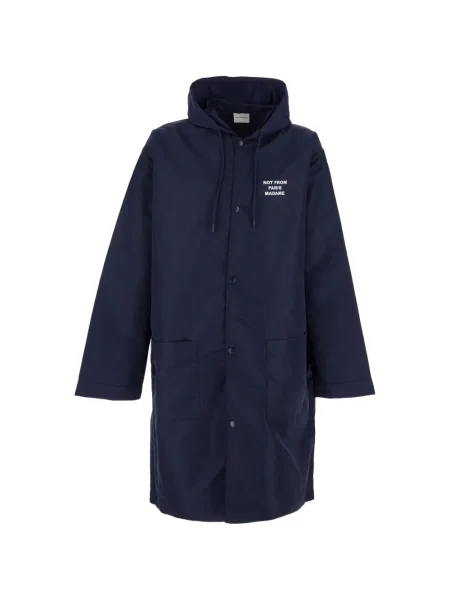 Palton Drole De Monsieur cu glugă albastru