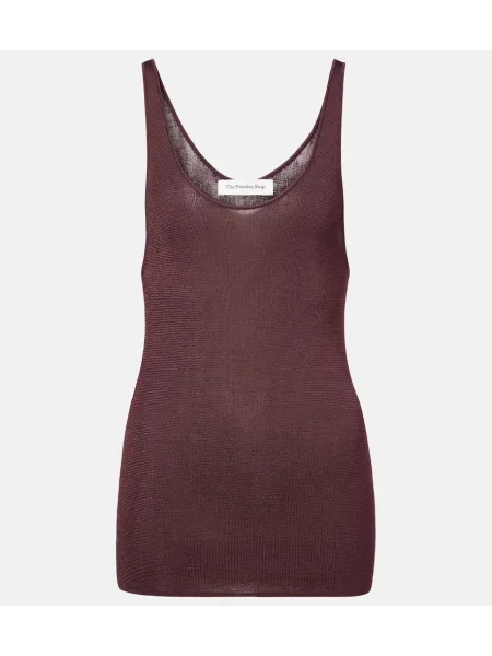 Top The Frankie Shop tricotate bordo