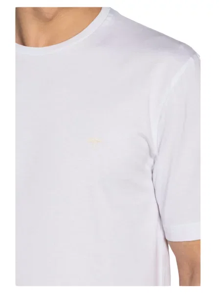 T-shirt z nadrukiem z logo Fynch-hatton biała
