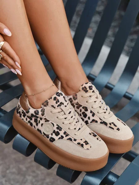 Superge Big Star Shoes s platformo bela