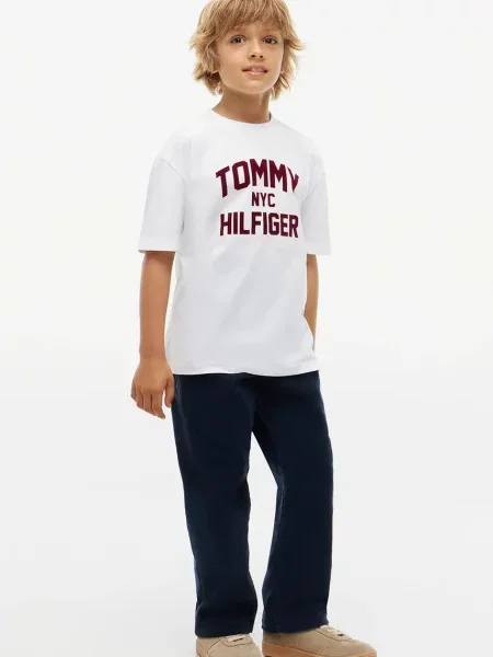 Tommy Hilfiger тениска за деца от бяло
