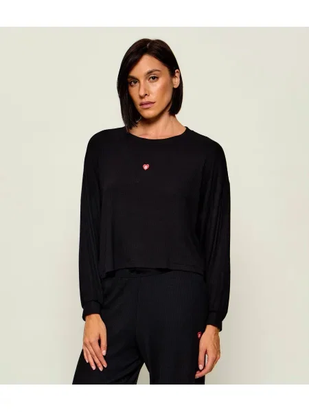 Hugo Bodywear Top de pijama | Relaxed fit negru