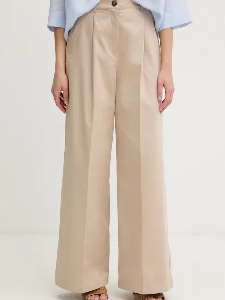 Marella pantaloni pentru femei din cu Emme by Marella bej