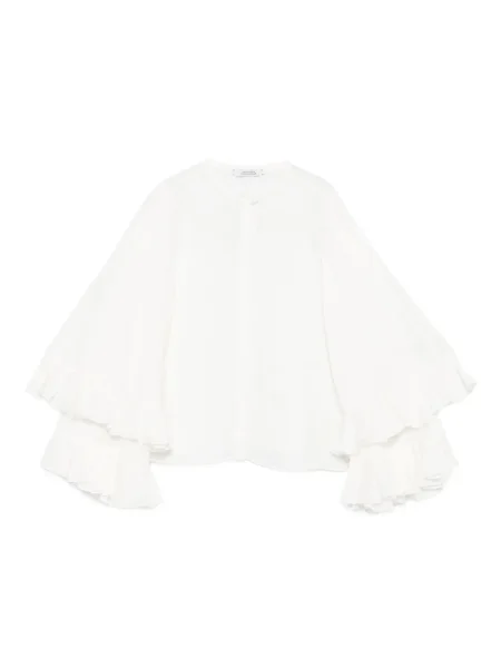 Bluză Dorothee Schumacher cu volane alb