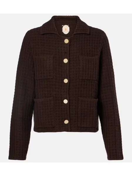 Vuneni kardigan Jardin Des Orangers smeđa