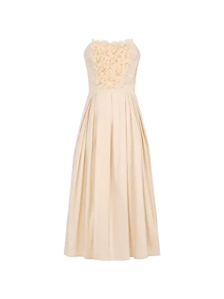 Sukienka midi Elisabetta Franchi w kwiatki garniturowa