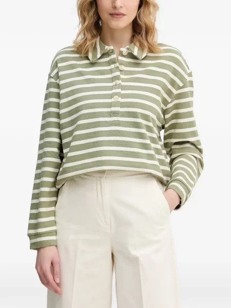 Lung tricou polo Benetton verde