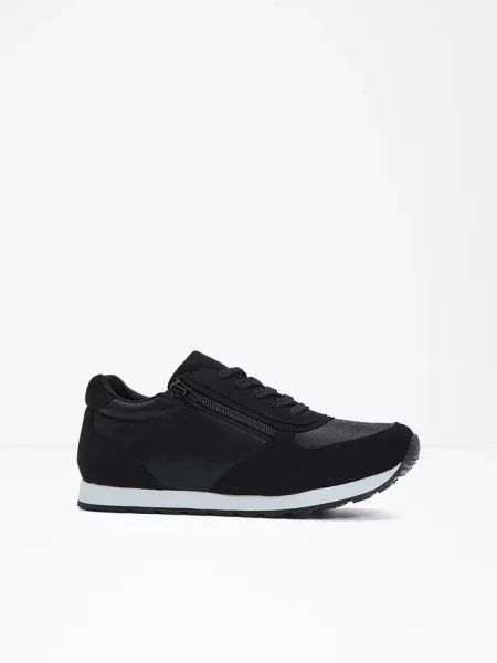 Sneakersy z zamkiem czarne