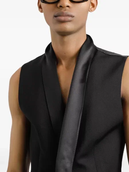 Vestă Dolce & Gabbana din satin negru