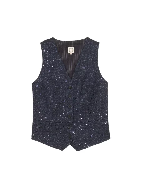 Kamizelka Ines De La Fressange Paris niebieska
