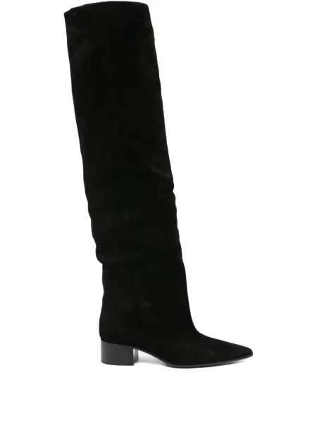 Botine Khaite din piele de căprioară negru