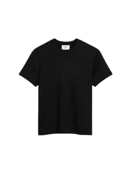 Koszulka Ami Paris z dżerseju czarna