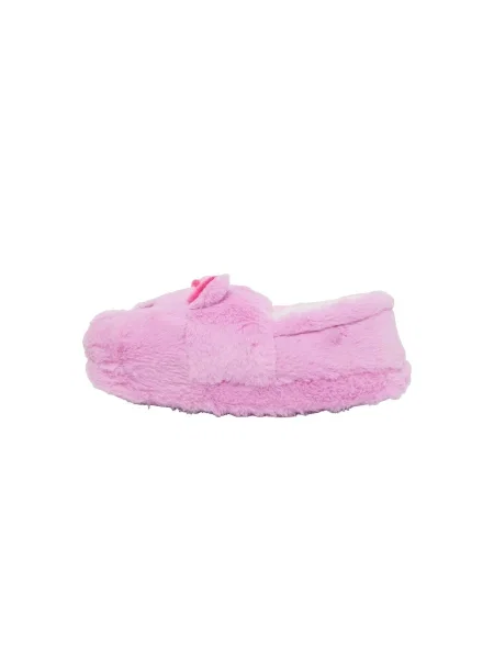 Lindex Papuci de casă Cat mov prună / roz / negru alb