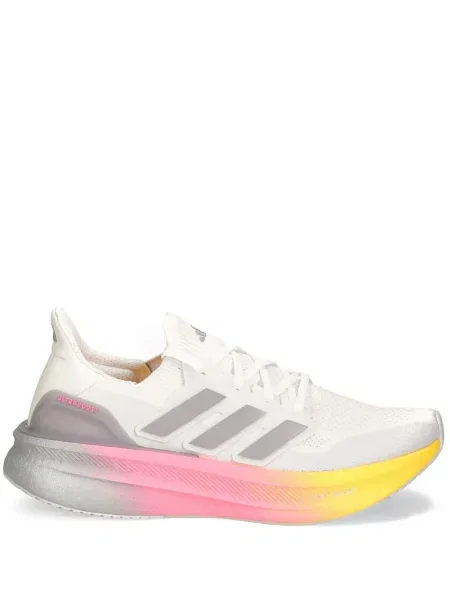 Бягане топ Adidas изрязани с принт бяло