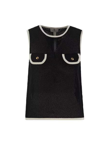 Top Elisabetta Franchi czarny