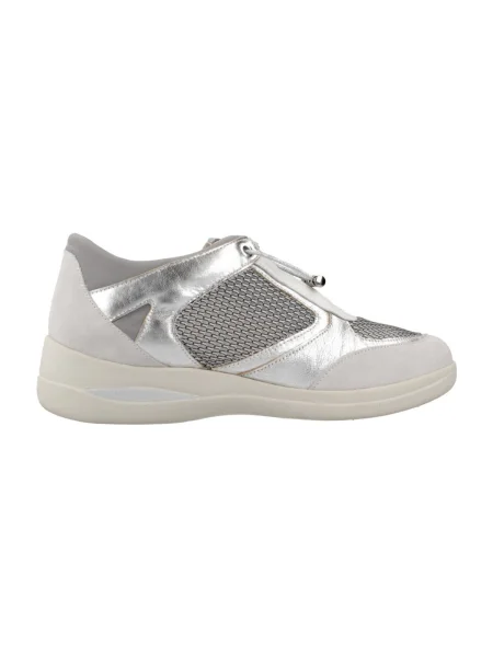 Pantofi Stonefly din velur argintiu