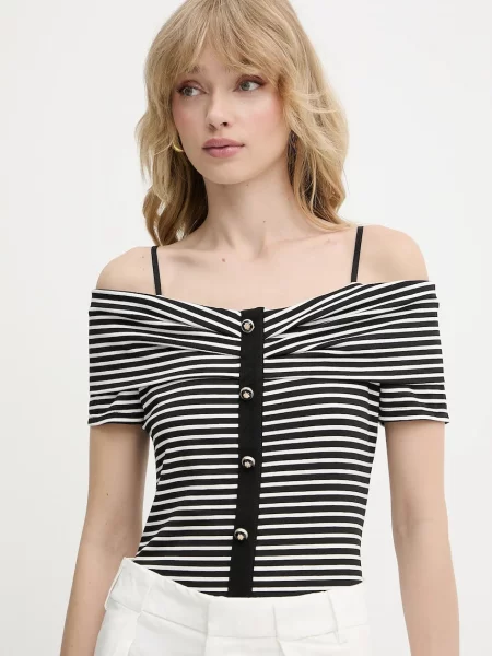 Bluza Morgan za žene s uzorkom DROPEZ crna