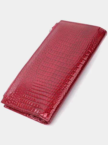 Кожаный кошелек St Leather Accessories красный