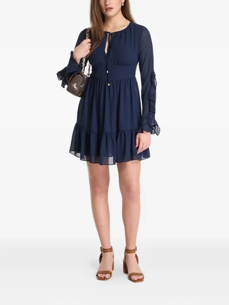 Rochie mini Michael Kors cu volane albastru