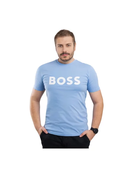 Koszulka Boss niebieska