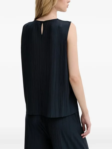 Top Samsøe Samsøe fără mâneci albastru