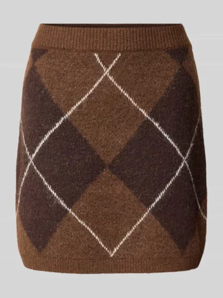 Spódnica mini z wzór w romby Vero Moda