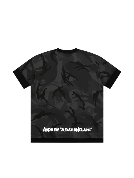 Μπλούζα Aape By *a Bathing Ape® παραλλαγής με αυτόγραφο μαύρο