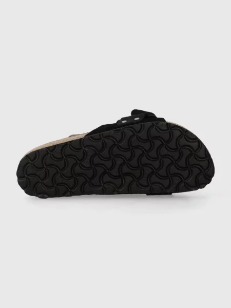 Кожаные шлепанцы Birkenstock черные