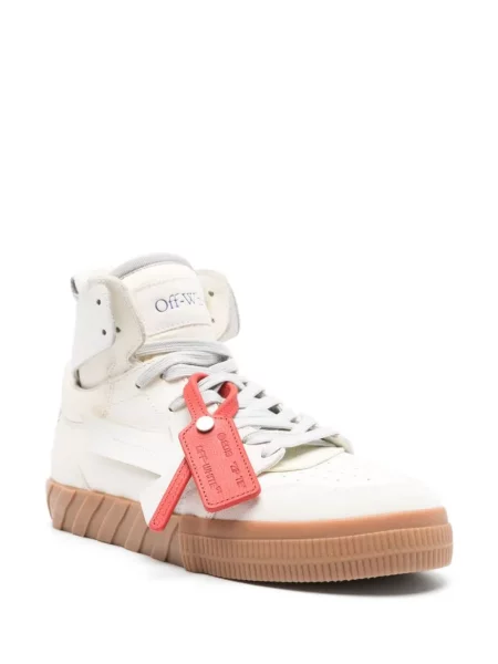 Iš natūralios odos sportbačiai Off-white balta