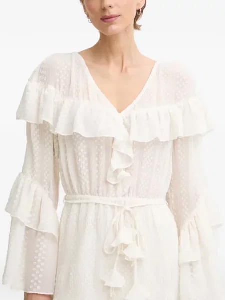 Rochie Guess cu volane alb