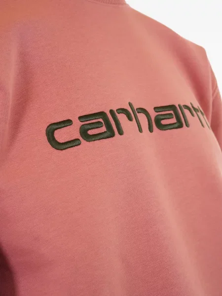 Hanorac Carhartt Wip cu autograf roz