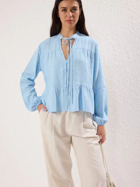 Trendyol Bluză deschis albastru