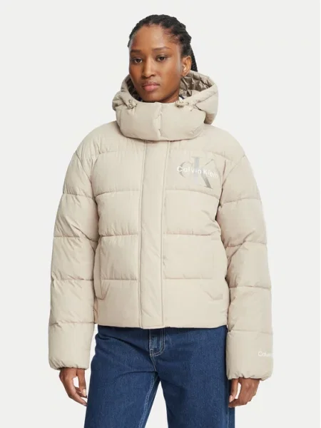 Calvin Klein Jeans Зимно яке бежов