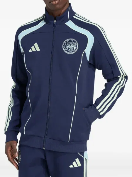 Cămașă Adidas cu dungi cu broderie clasică gri