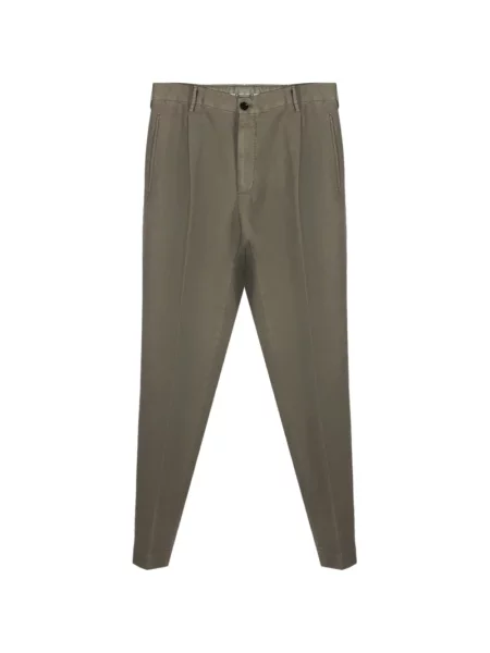 Pantaloni Incotex din țesătură twill verde