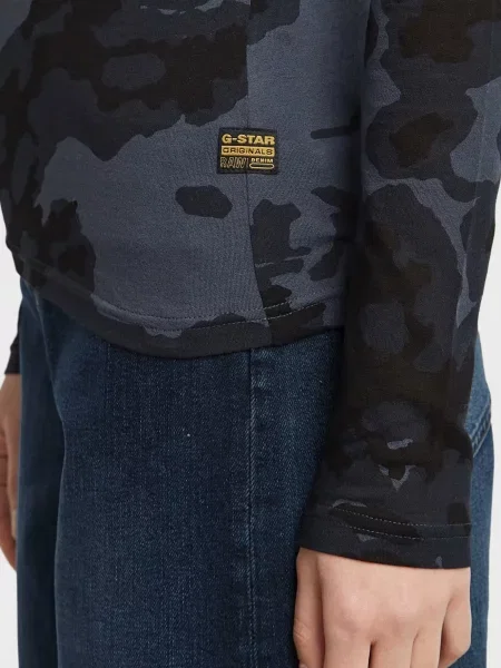 Камуфляжний лонгслів G-star Raw синій