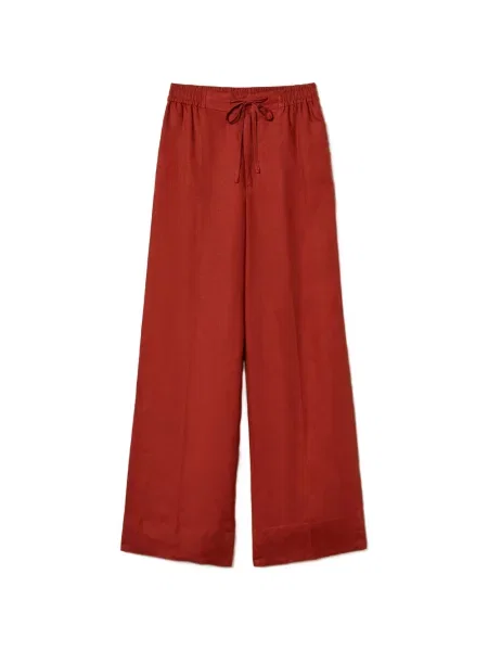 Șnur de strângere pantaloni palazzo Twinset roșu