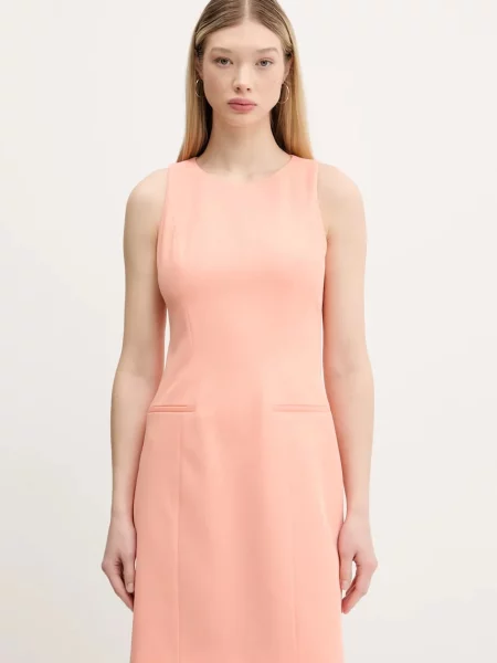 Obleka HUGO oranžna