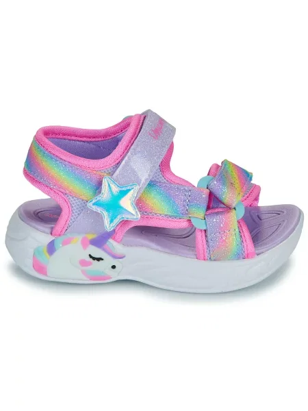 Skechers Sandale Unicorn Dreams Sandal-Dreamy Unicorns Ljubičasta narančasta