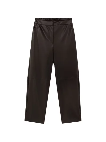 Pantaloni Alpha Studio din piele maro