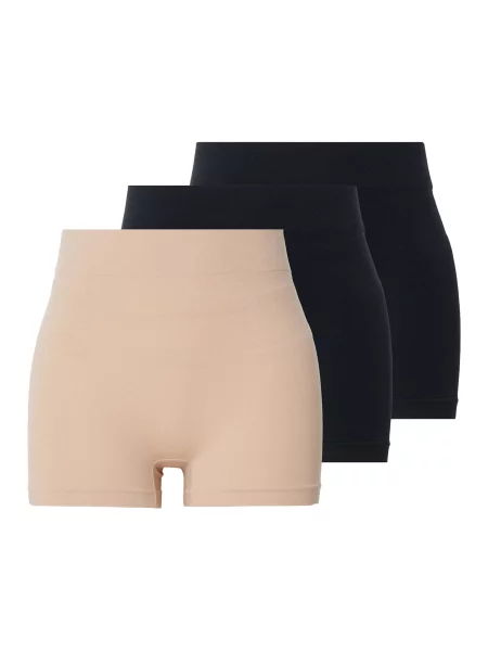Lindex Nohavičky Joy béžová / námornícka modrá čierna