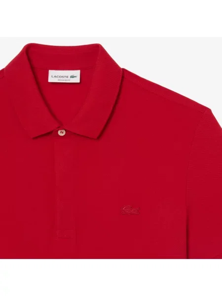 Lacoste Koszulka Polo Smart Paris Z Elastycznej Bawełny czerwona