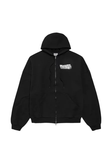 Hanorac cu glugă Balenciaga cu imagine negru
