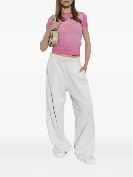 Pantaloni Diesel alergare roz