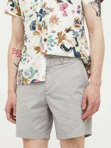 Къс панталон Abercrombie & Fitch сиво