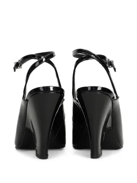 Pantofi cu toc Schutz din piele cu bretele negru