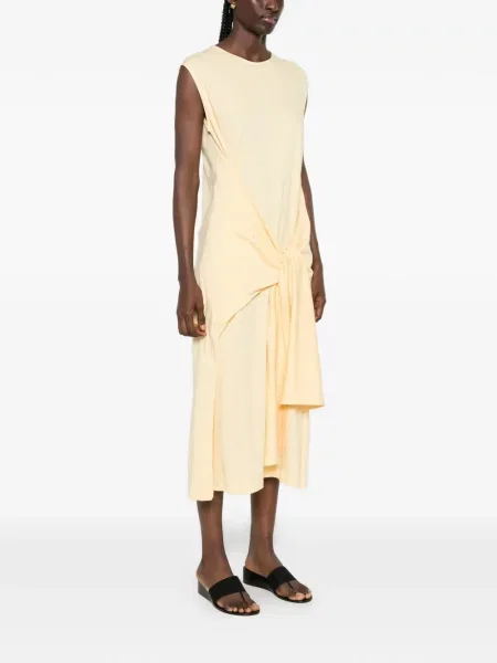 Rochie midi Toteme fără mâneci galben