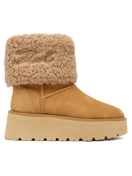 KARL LAGERFELD Škornji za sneg rjava